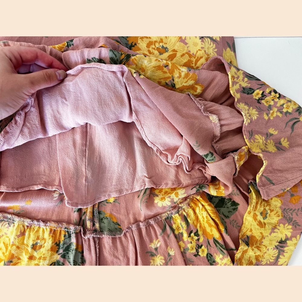 Reformation Butterfly Midi Dress – Gwyneth Dusty Pink Floral, Size 2, Like New - Picture 12 of 15